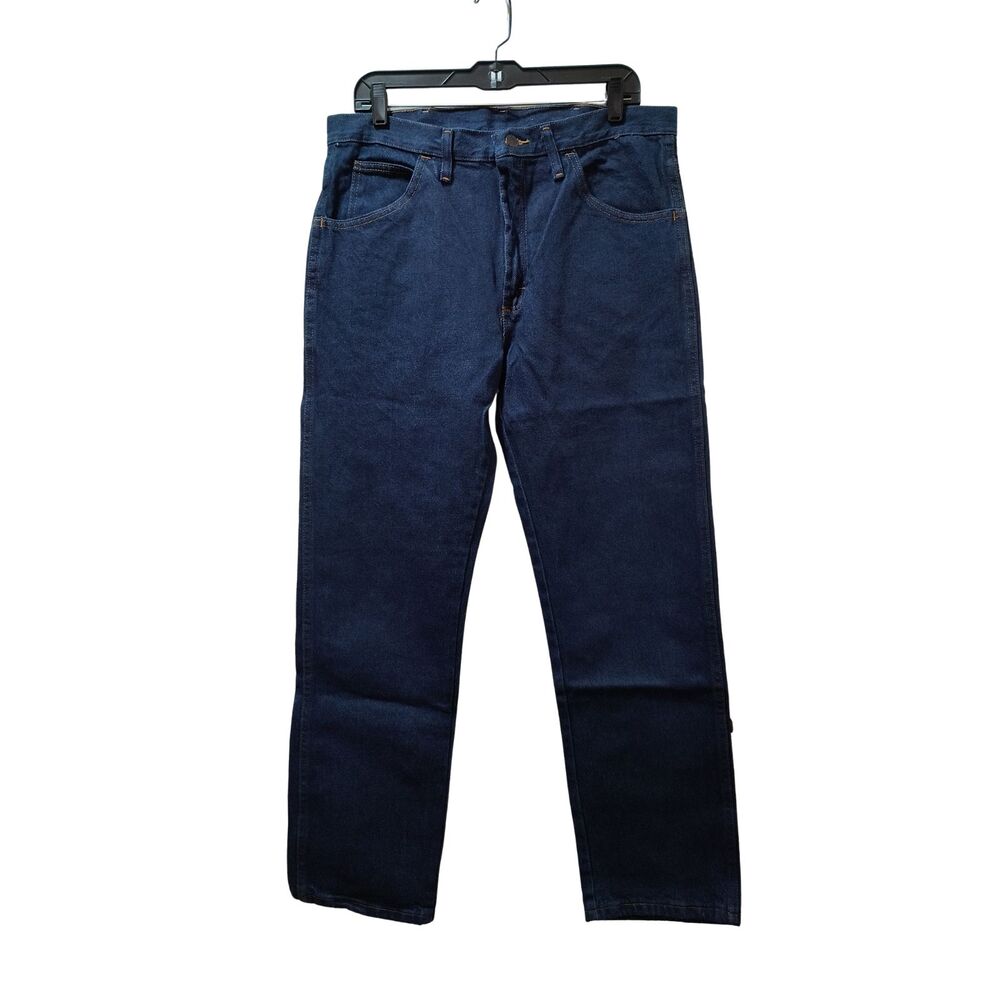 Rustler Classic Regular Fit Straight Leg Jeans 34x29 Dark Blue Denim NWT